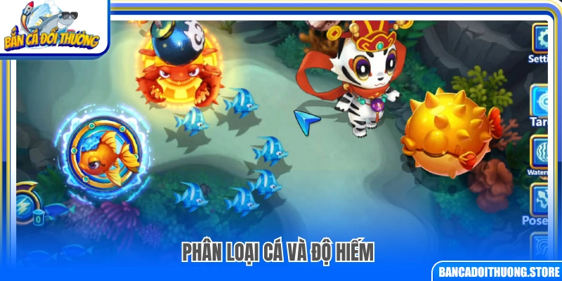  Hệ thống phân loại cá theo độ hiếm trong game
